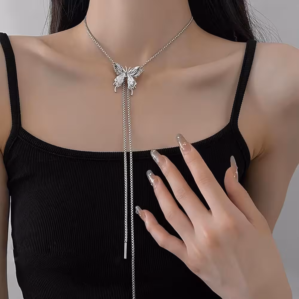 گردنبند استیل کرواتی آسانسوری