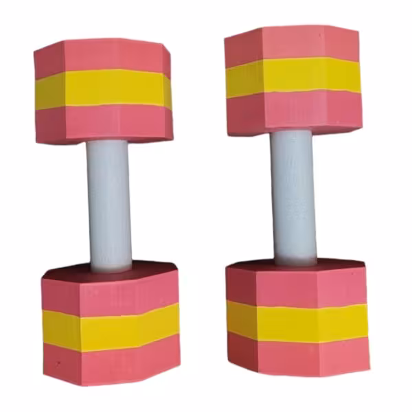 دمبل آبی مدل DMBL003C بسته دو عددی