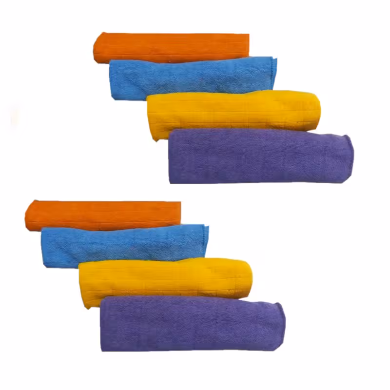 دستمال حوله ای اذر مدل میکروفایبر مجموعه 8 عددی | کالا مکس