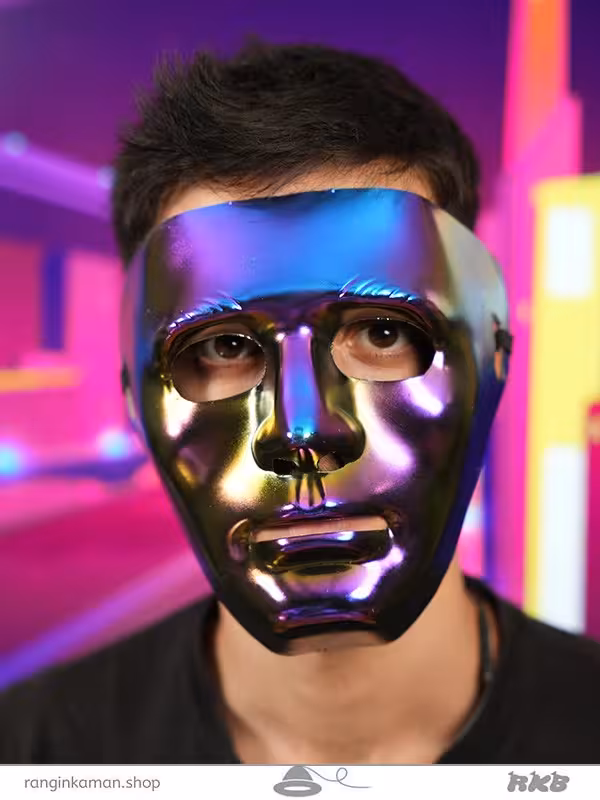نقاب صورت براق Shiny face mask