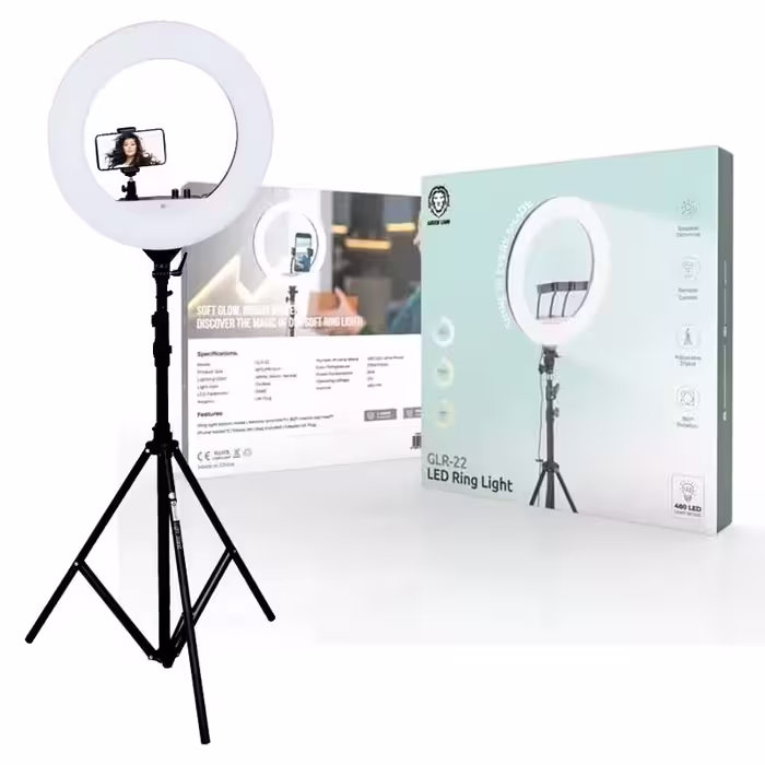 رینگ لایت 22 اینچ گرین Green GLR-22 LED ring light
