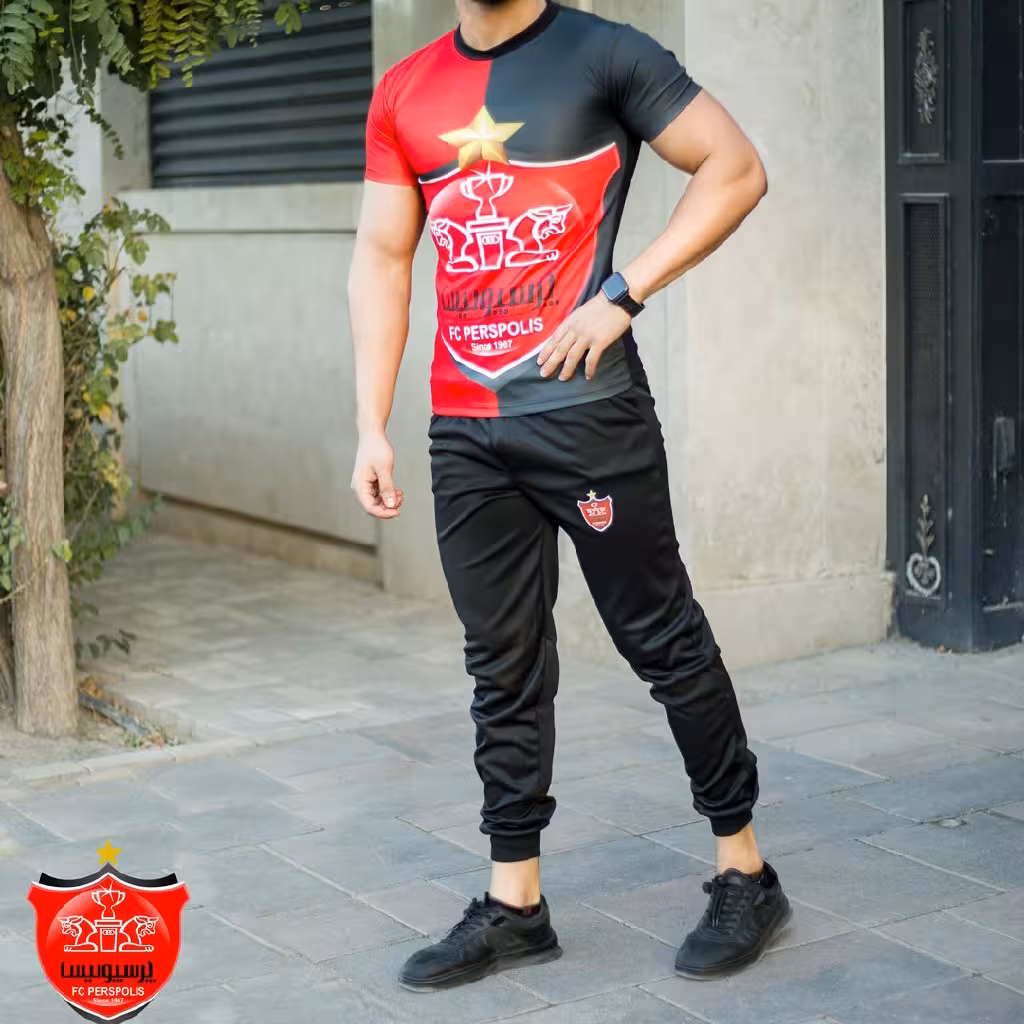 ست تیشرت وشلوار پرسپولیس مدل riniks