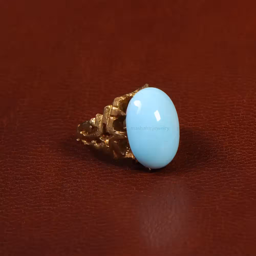 نگین فیروزه عجمی کد 29848 - جواهری مشاهیر