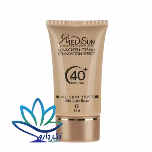 کرم ضد آفتاب رنگی پوست های چرب و حساس بژ خیلی روشن مدیسان SPF40