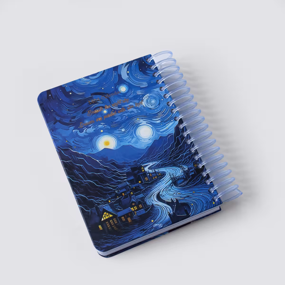 سررسید جیبی 1404 طرح شب پرستاره جزیره کتاب (BOOKISLAND)