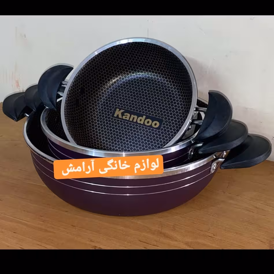 ست تابه 3عددی 2دسته گرانیت زنبوری ارسال رایگان 