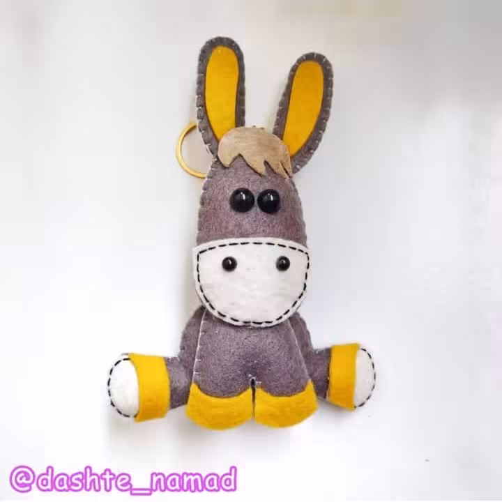 جاسوئیچی(بندکلید) طرح الاغ نمدی 