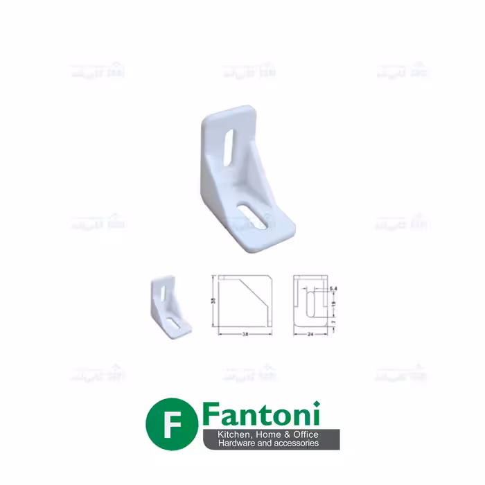 گونیا مثلثی مدل J10 دو پیچ ریگلاژی فانتونی M156