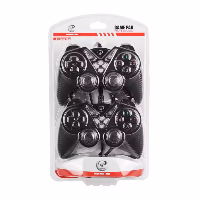 دسته بازی دوبل شوک دار باسیم XP Product مدل XP-Mx216M - مشکی