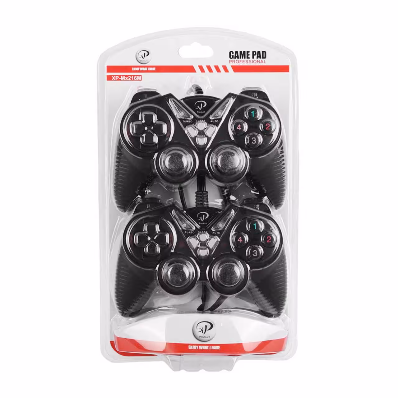 دسته بازی دوبل شوک دار باسیم XP Product مدل XP-Mx216M - مشکی
