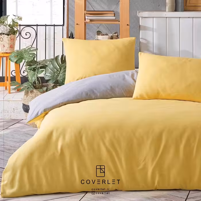 روتختی زرد طوسی ساده کاوری