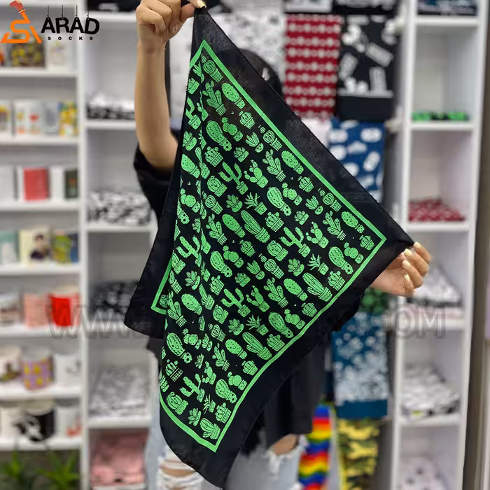 باندانا نخی طرح کاکتوس