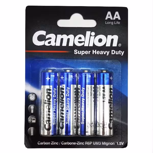 باتری قلمی معمولی کملیون (بسته 4 عددی)