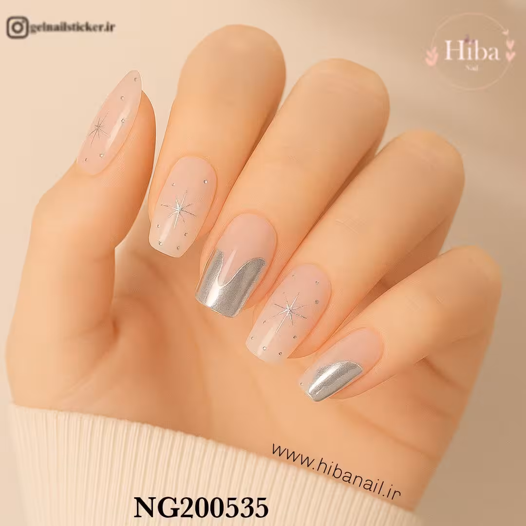 استیکر ژله ای کاشت ناخن (نیل رپ)_کد NG200535