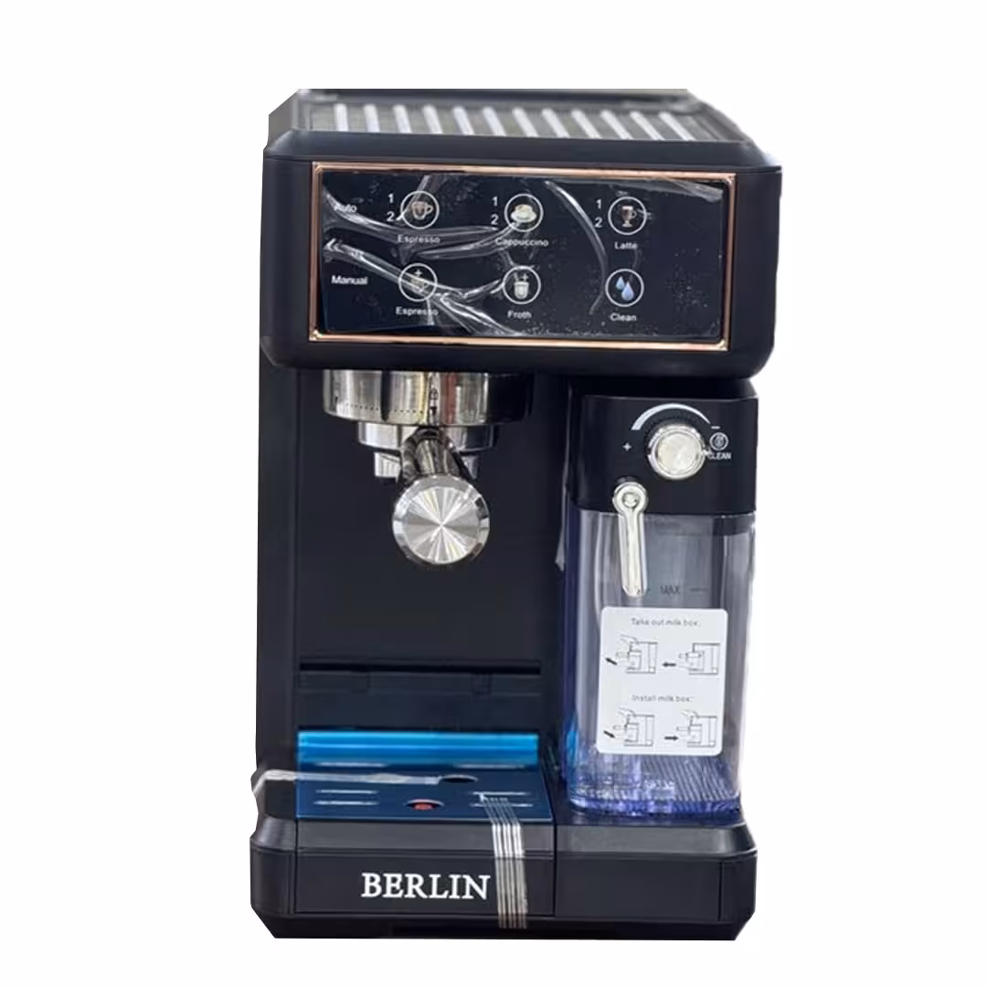 اسپرسو ساز برلین مدل BE-1600 پمپ ایتالیایی 1350 وات تک کاپ