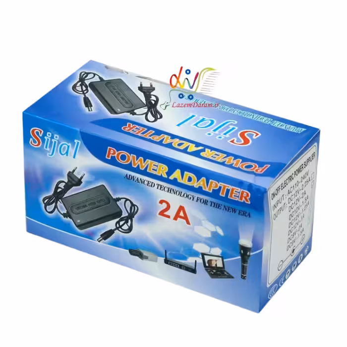 آداپتور 12 ولت 2 آمپر