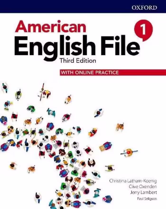کتاب امریکن انگلیش فایل یک ویرایش سوم American English File 3rd 1 SB WB DVD
