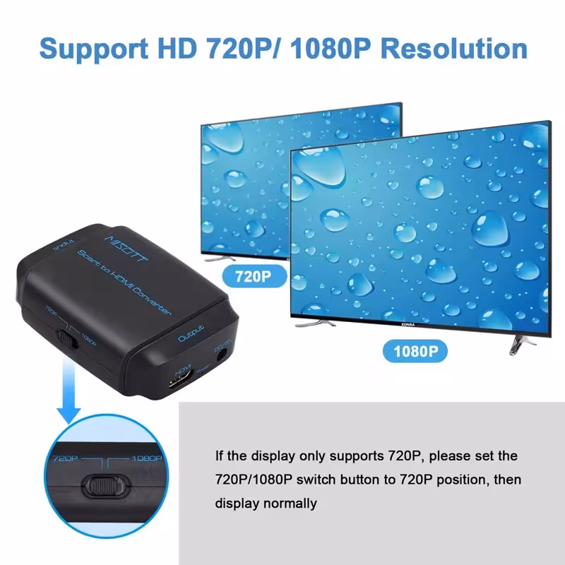 مبدل ورودی خروجی HDMI بScart