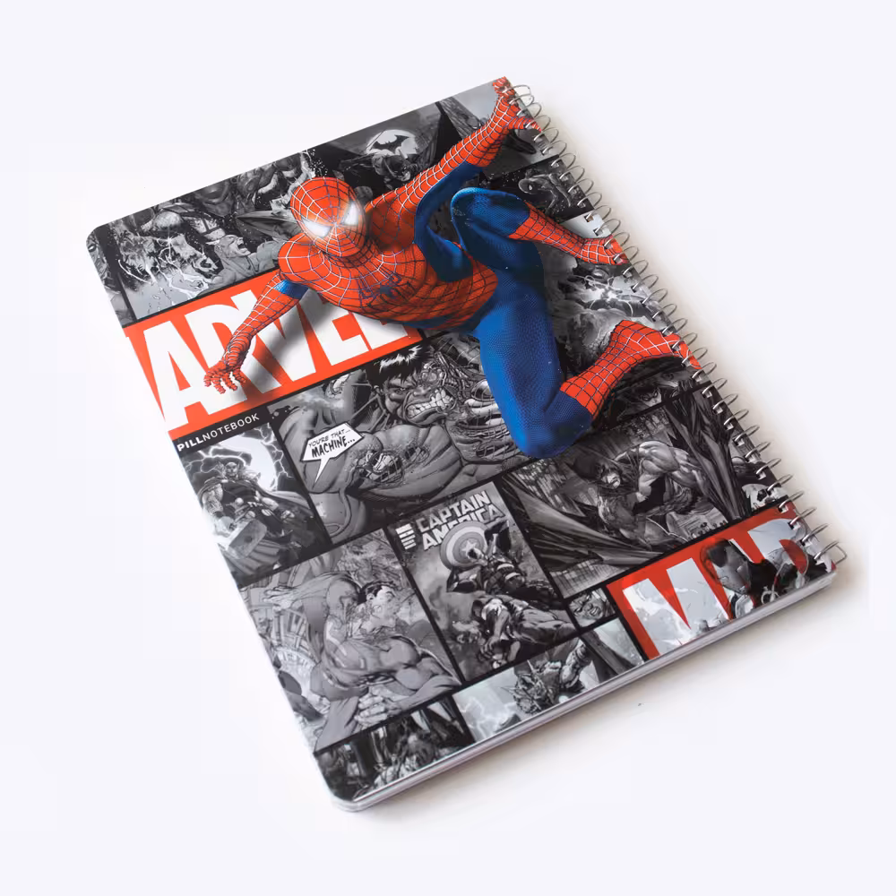 دفتر خط دار 100 برگ رحلی MARVEL پیل (PILL)