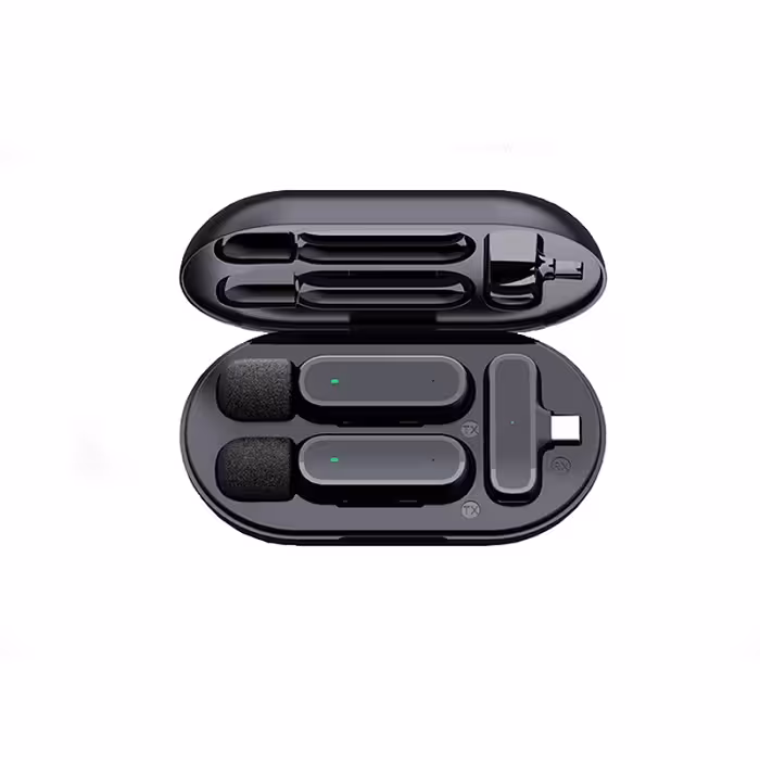 میکروفن یقه ای بی سیم تایپ سی مدل K61 Dual Lightning