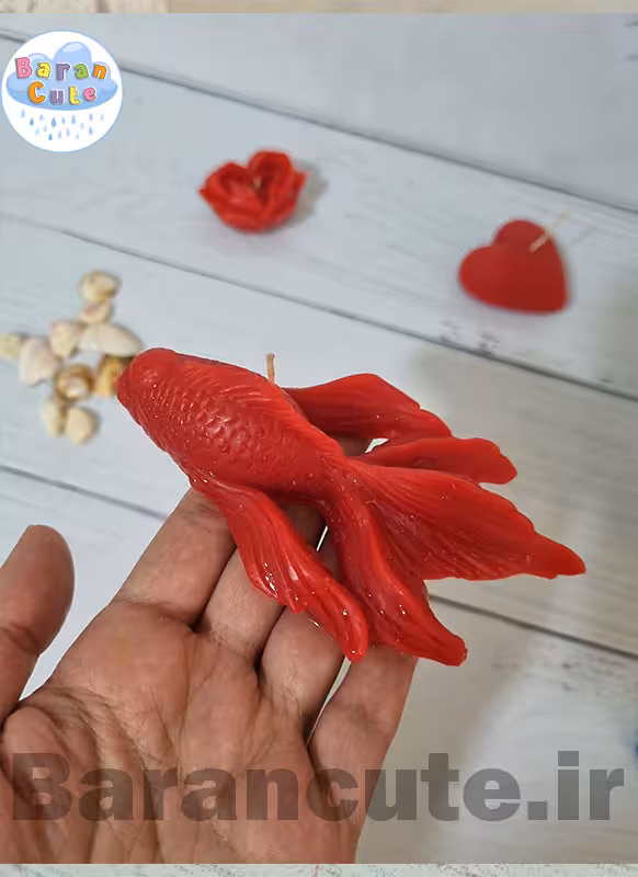شمع دستساز عطری طرح ماهی