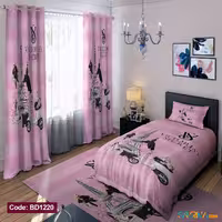 ست اتاق خواب دخترانه طرح ویکتوریا کد BD1220