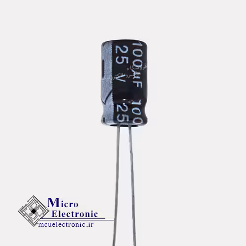 خازن الکترولیت 100uF 25v سبز