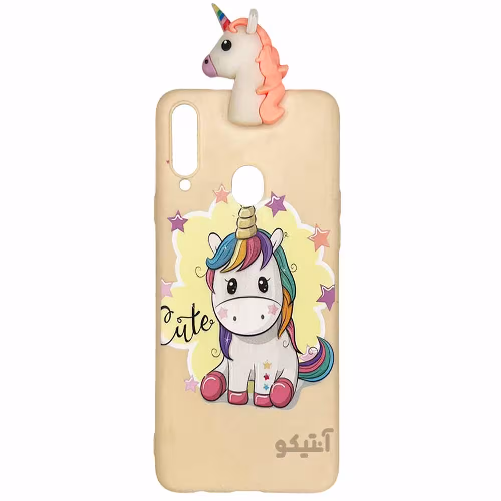 قاب TPU عروسکی طرح اسب تک شاخ مناسب برای Samsung A20s