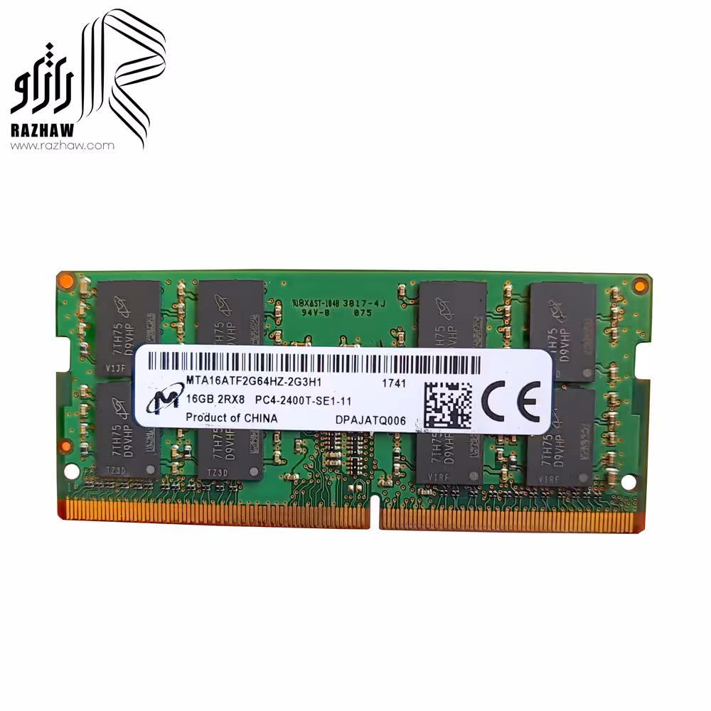 رم لپ تاپ DDR4 میکرون 2400T مدل MTA16ATF2G6 ظرفیت 16 گیگ CL16