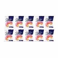 دونات با روکش توت فرنگی نظری 53 گرمی بسته 32 عددی