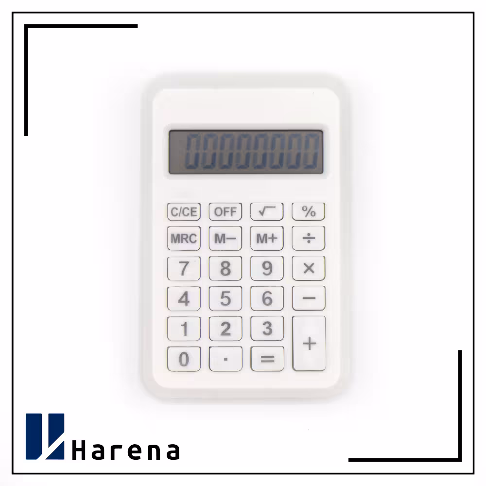 ماشین حساب کد 210 رنگ سفید