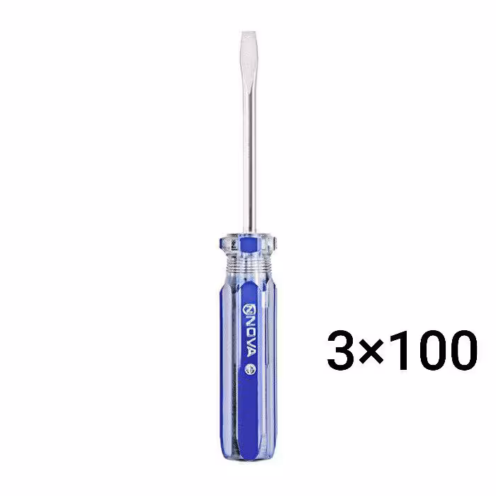 پیچ گوشتی دسته کریستالی 100×3 دوسو نووا NOVA مدل 1112