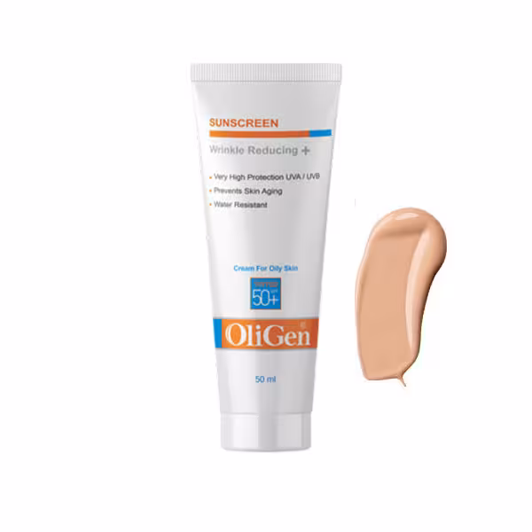 الی ژن کرم ضد آفتاب و ضد چروک رنگی(پوستهای چرب و جوش دار) SPF 50
