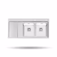 سینک ظرفشویی توکار پرنیان استیل مدل PS 1216