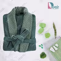 حوله تن پوش طرح کارولین رنگ یشمی