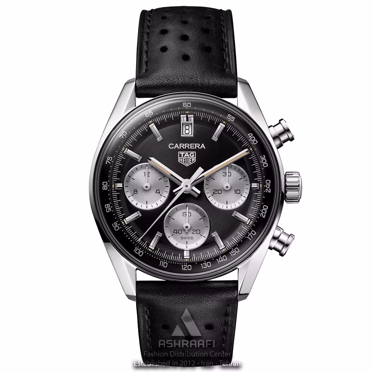 ساعت تگ هویر بند چرمی Tag Heuer Carrera SK08