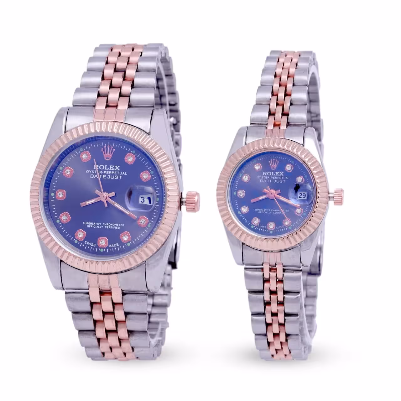 ست ساعت مچی مردانه و زنانه رولکس ROLEX مدل 599