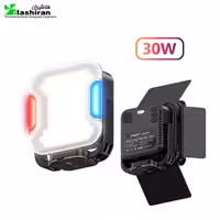فیل لایت نور جیماری led jmary fm-328r شارژی   پاوربانک  هولدرنصب روی دوربین