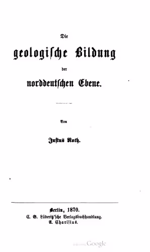 خرید و دانلود نسخه کامل کتاب Die geologiſche Bildung der norddeutschen Ebene