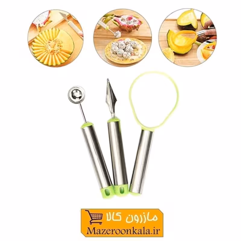 ست ابزار و لوازم 3 عددی میوه آرایی HMA-001