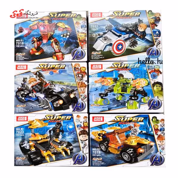 لگو قهرمانان اونجرز با ماشین و ربات SUPER HEROES