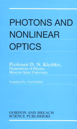 خرید و دانلود نسخه کامل کتاب Photons and Nonlinear Optics