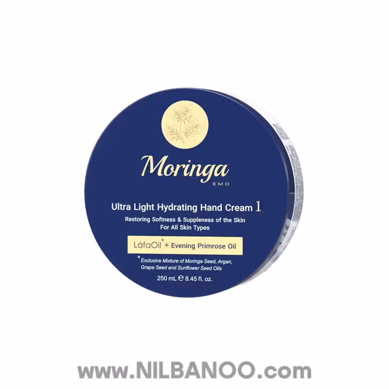 کرم دست کاسه ای آبرسان مورینگا مناسب انواع پوست