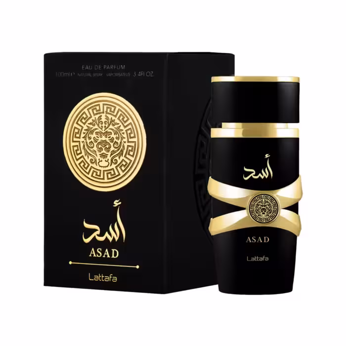 ادکلن مردانه لطافه مدل اسد مشکی رایحه ساواج الکسیر حجم 100 میل