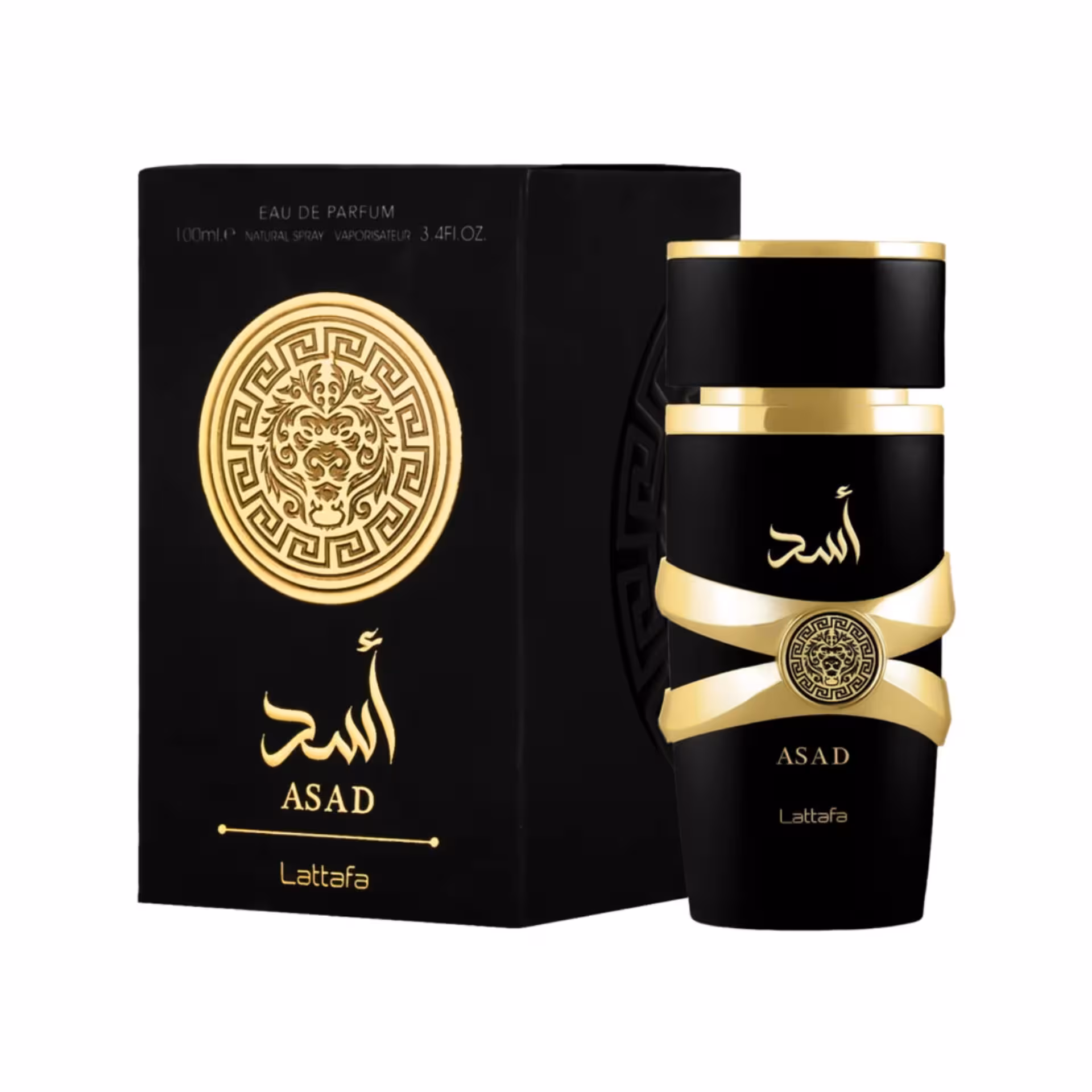 ادکلن مردانه لطافه مدل اسد مشکی رایحه ساواج الکسیر حجم 100 میل