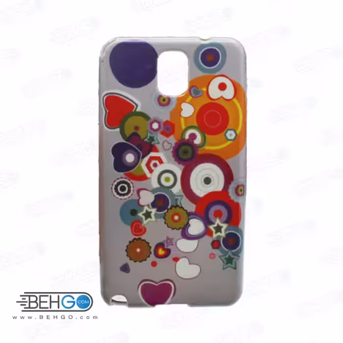 قاب طرح دار گوشی سامسونگ نوت تری Note 3 طرح قلب رنگی case For Samsung galaxy Note3