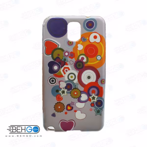 قاب طرح دار گوشی سامسونگ نوت تری Note 3 طرح قلب رنگی case For Samsung galaxy Note3