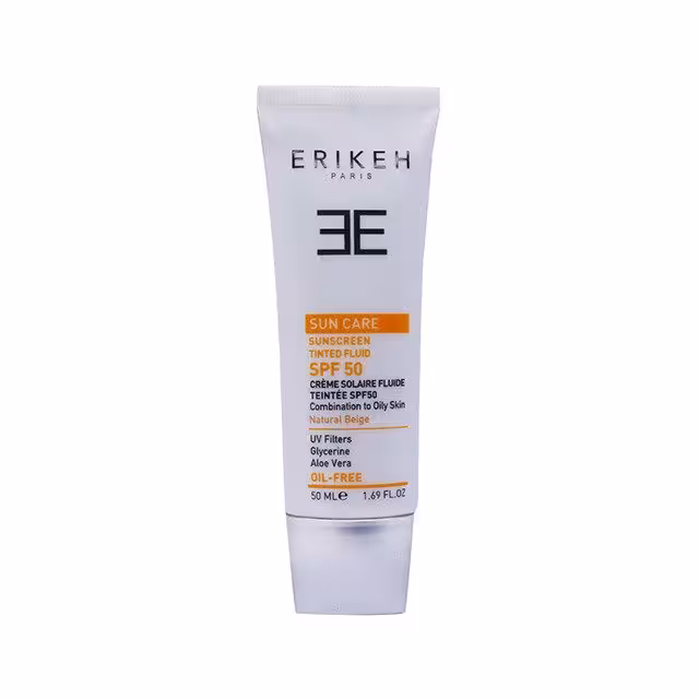 فلوئید ضدآفتاب اریکه بژ طلایی و فاقد چربی (spf50)