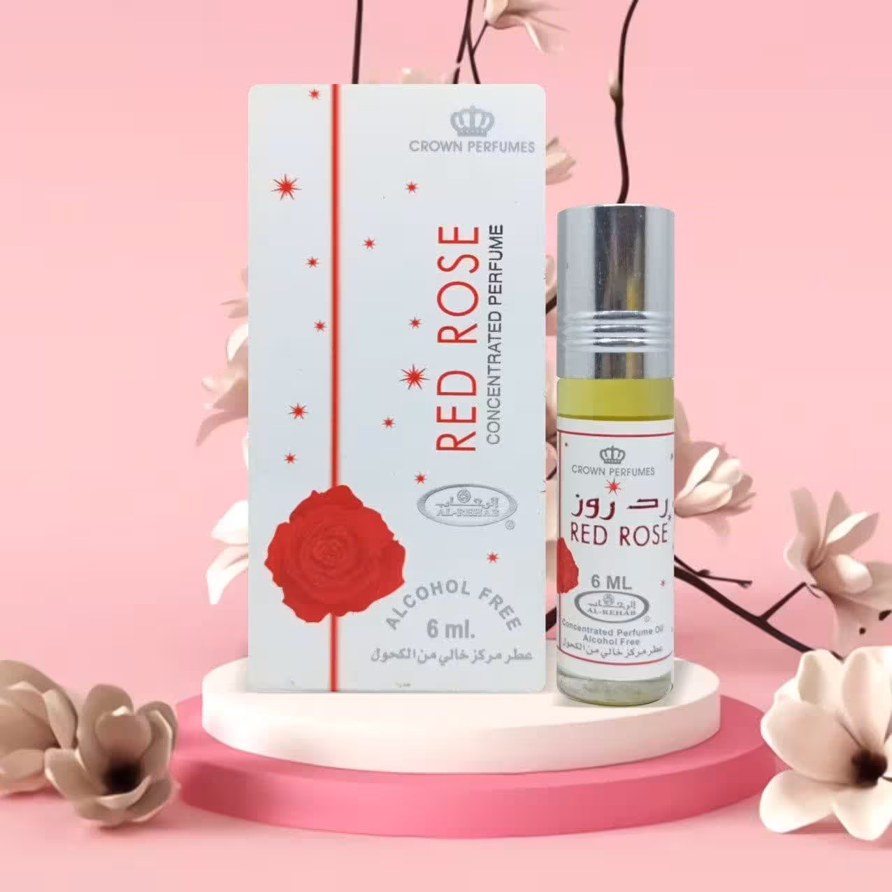 عطر رد روز red rose برند الرحاب ساخت کشور امارات 6ml