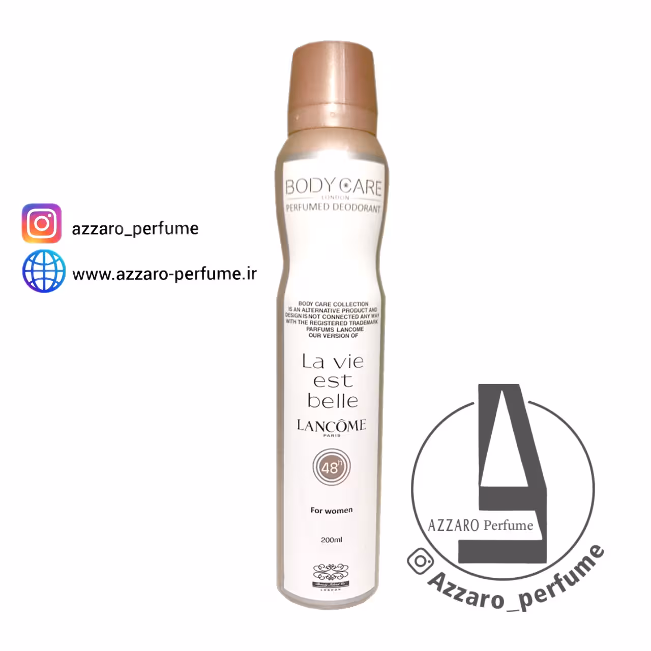 اسپری زنانه بادی کر رایحه لانکوم لاواستبل حجم 200 میل